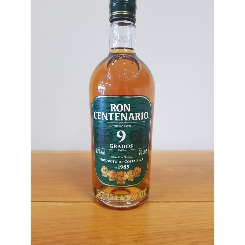 RHUM RON CENTENARIO 9 GRADOS